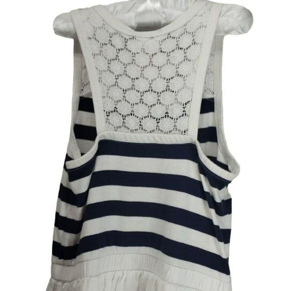 Maggie and Zoe Girls Navy and White Lace Back Dress Size 7‎ - Picture 3 of 7